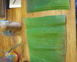 A picture of step 8 of Sticky Rice Chicken Dumplings Wrapped in Banana Leaf.