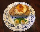 A picture of step 4 of California Farm Croque Madame & Monsieur.