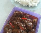 96. Rendang daging kambing *gak bau kambing langkah memasak 6 foto