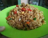 Foto langkah ke 10 dari resep Nasi Goreng Bakso Pedas Simple ❤❤.