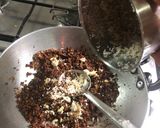 A picture of step 4 of Haalim laddoos (Garden cress seed laddoos).