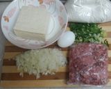 香煎豆腐肉餅(懶人版)的食譜步驟1照片