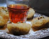 A picture of step 30 of Kataifi dessert.