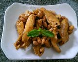 Hình bước làm 5 của món Mì Căn Kho Đậu Phộng (Món Chay)