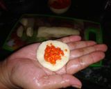 A picture of step 7 of Gulab jamun(stuffed).