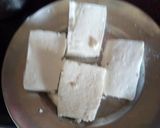 A picture of step 3 of Chur chur paneer roll.