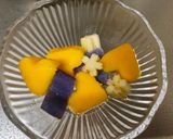 A picture of step 5 of Fruits Coconut Milk with Sweet Sticky Rice.