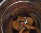 A picture of step 1 of Chocolate kaju cookies thick shake.