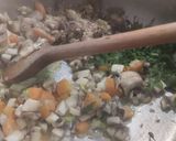 Zöldségekkel töltött karalábé - gomba, sárgarépa, kukorica recept fázis 3 fotója