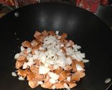 A picture of step 3 of Chicken And Rice Perlow With Shrimp and Spicy Smoked Sausage.