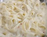 A picture of step 2 of Fettuccine Pasta 🍝 In Alfredo Sauce.