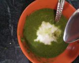 हरा धनिया और दही की चटनी (hara dhaniya aur dahi ki chutney recipe in Hindi) रेसिपी चरण 3 फोटो