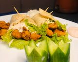 A picture of step 6 of Zinger roll with tortilla bread.