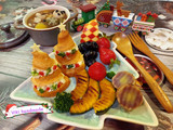 小學生早餐～可頌聖誕樹