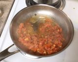 A picture of step 3 of Chickpea with Eggplant in a Tomato Sauce.
