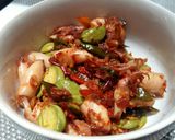 Foto langkah ke 8 dari resep Cumi Asin Pete.
