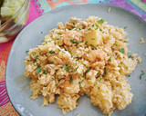Foto del paso 5 de la receta: Arroz frito con salmón y gambas