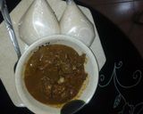 A picture of step 10 of Tuwo semovita miyan kuka.
