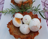 Foto del paso 5 de la receta: Nidos de huevos de codorniz