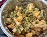 A picture of step 3 of Hadrabadi dum biryani (veg).