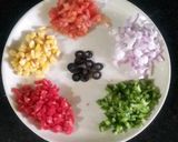A picture of step 3 of Healthy poha oats pan pizza.