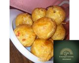 A picture of step 6 of Yam balls 💕.
