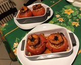 Une image de l'étape 8 de Tomates farcies au pecorino et farce maison (porc,moutarde,curry…).