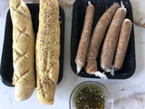 Choripan con chimichurri