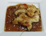 รูปขั้นตอนการทำที่ 6 ของ กุ้งไก่ผัดกระเทียมพริกไทย