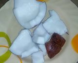 A picture of step 1 of Coconut milk.