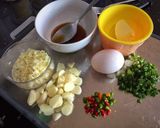 รูปขั้นตอนการทำที่ 1 ของ 🍤 ข้าวบาร์เลย์ผัดไข่ เนยกระเทียม 🧄🥚🧈