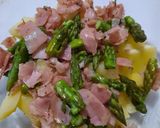 Foto del paso 4 de la receta: Ensalada con jamón, cherry, espárragos y papa