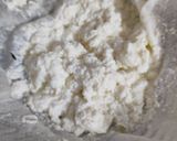 A picture of step 2 of Achari cheese spread.