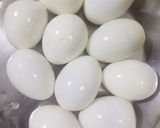 A picture of step 1 of Egg masala curry.