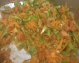 A picture of step 5 of Stuffed green moong dal cheela with paneer burji & cheese.
