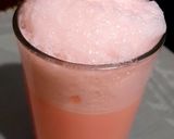 A picture of step 3 of Rooh afza ice cream shake.