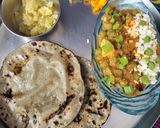 A picture of step 14 of Tiranga Sabzi-Green Chana Paneer Sabzi(Kathiawadi style).