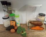 A picture of step 1 of Broccoli, Quinoa, Sweet Potato, and Oat Meatballs with Tomato (BLW).