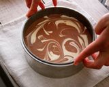A picture of step 10 of Creamy Cheesecake Recipe (Marble Cake)💝.