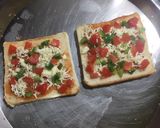 A picture of step 3 of Vegetable Cheese Toast.