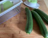 A picture of step 1 of Chicken Strips with Zucchini.