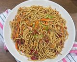 Foto langkah ke 4 dari resep Mie Goreng Sayur Sambal Teri.