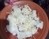 Foto del paso 3 de la receta: De hoy! Capelettis de acelga y pollo con salsa roja y salsa blanca ! Todo casero😄😄
