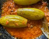 A picture of step 8 of Chingri Potol Dolma.