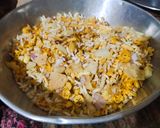A picture of step 1 of Chana Zor Garam.