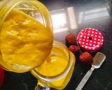 A picture of step 2 of Lychee Mango Smoothie.