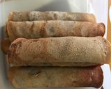 Foto langkah ke 4 dari resep Crepes Gulung Double Coklat.