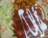 Foto del paso 5 de la receta: Enchiladas rojas 😉🌶️🍅