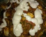 A picture of step 6 of Paneer veg franky.