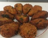 A picture of step 4 of Corn potato tikkis in tear drop shape.